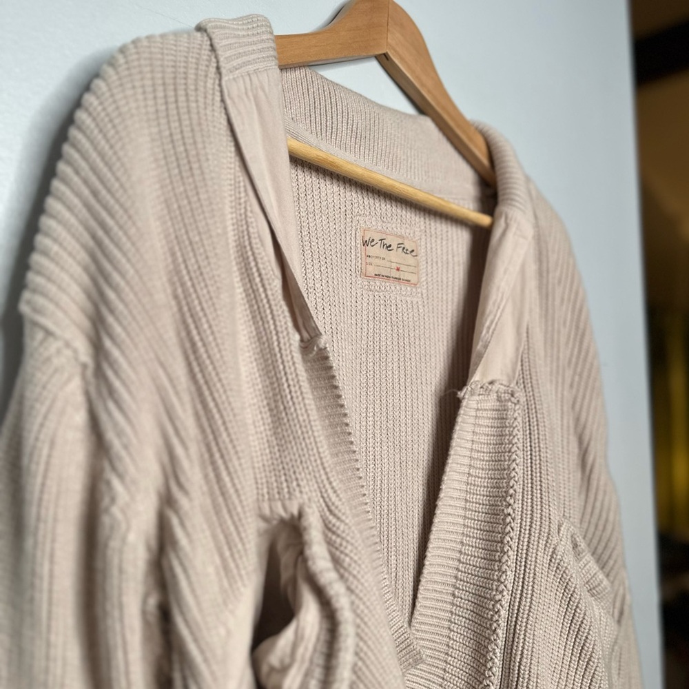 Free People (We the Free) Worn Thru Surplus Cardi - Picture 2 of 5